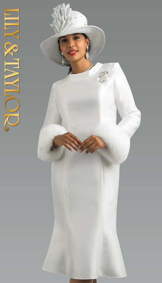 Lily and Taylor 4821-IVO Church Dress