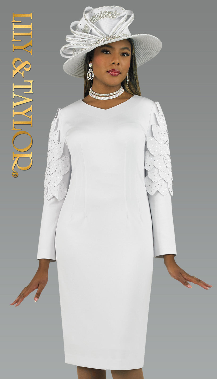 Lily And Taylor 4901-WHT HAT H386