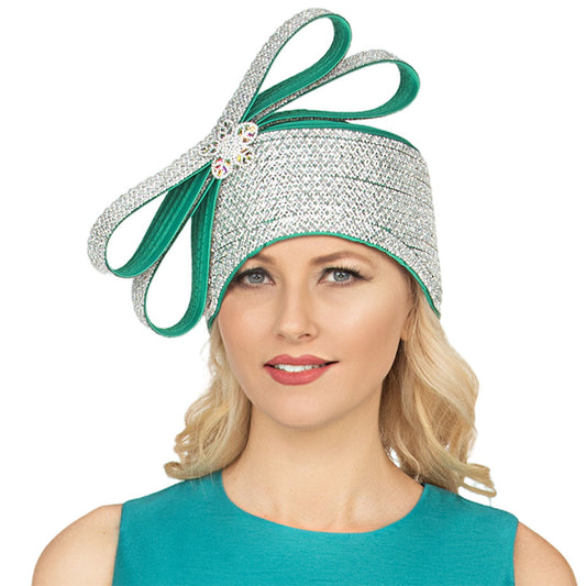 Giovanna HM1081-EMR Church Hat