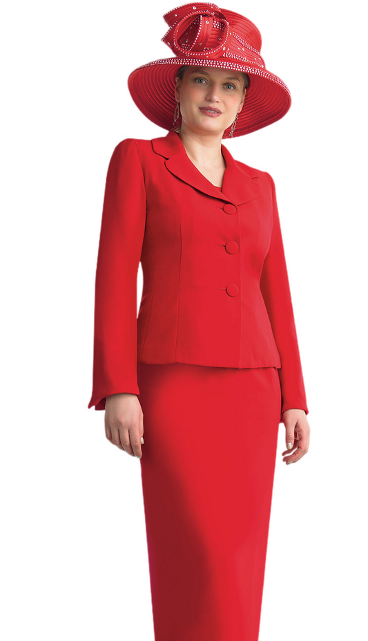Lily And Taylor 4063-RE-QS Church Suit