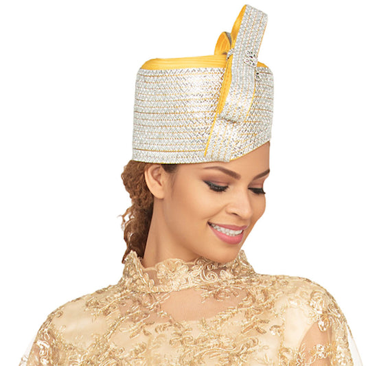 Giovanna HM1081-GLD Church Hat