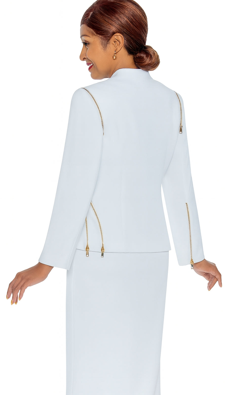 Dorinda Clark Cole 4992-WHT-QS Church Suit
