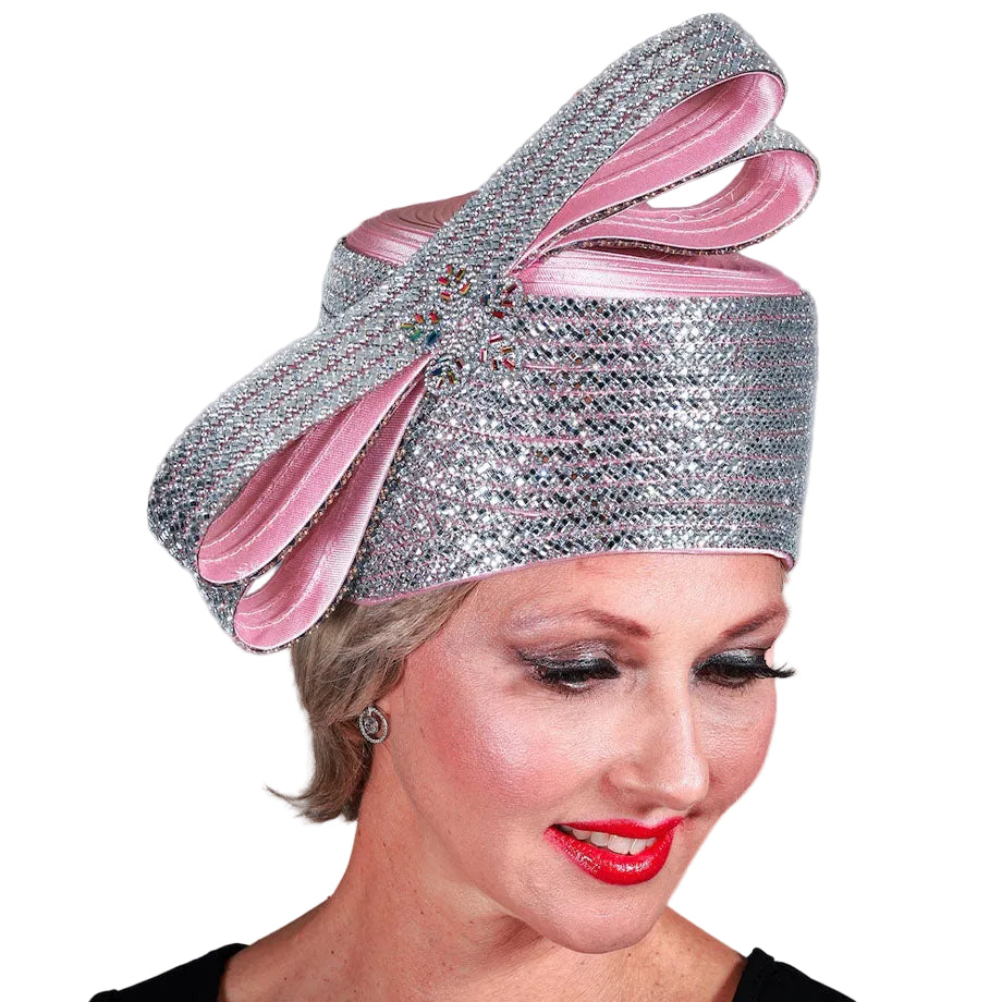 Giovanna HM1081-PNK Church Hat
