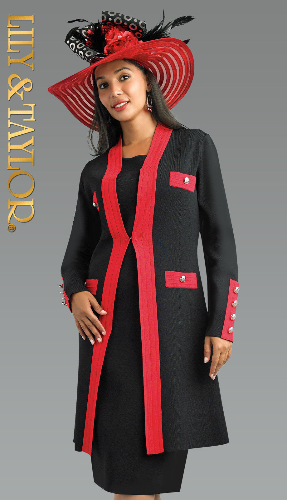 Lily and Taylor 891-BWR Church Dress