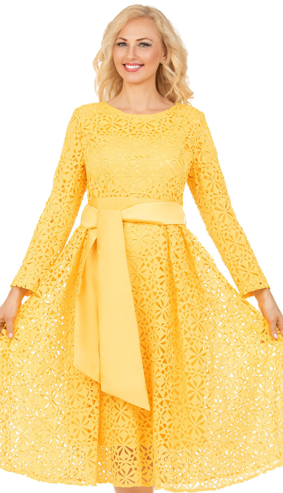 gold church dress Giovanna D1556-YWG Pearle Gown Girl Size:3-6 months nyla_collection_260706467943 tone foil detailing dances