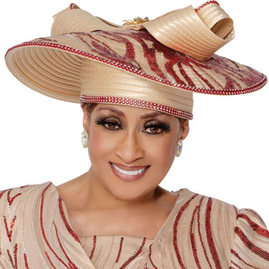 Dorinda Clark Cole 309872-MUL-H-IH Womens Church Hat