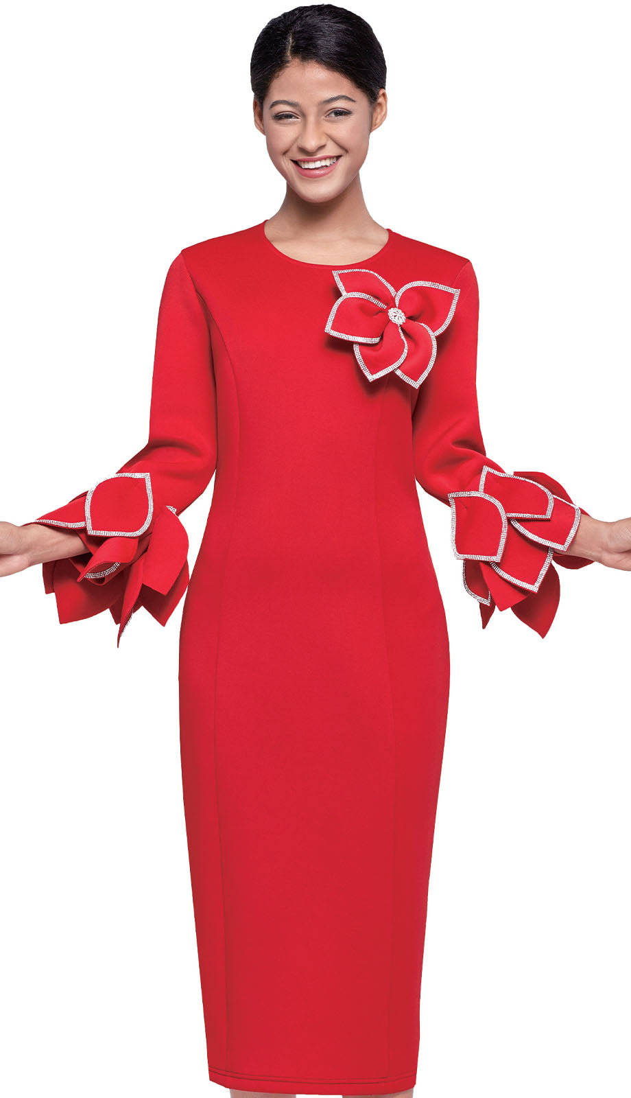 Serafina 6968-RED Church Dress Church Suits Fast Serafina 6968-RED Church Dress Church Suits Fast