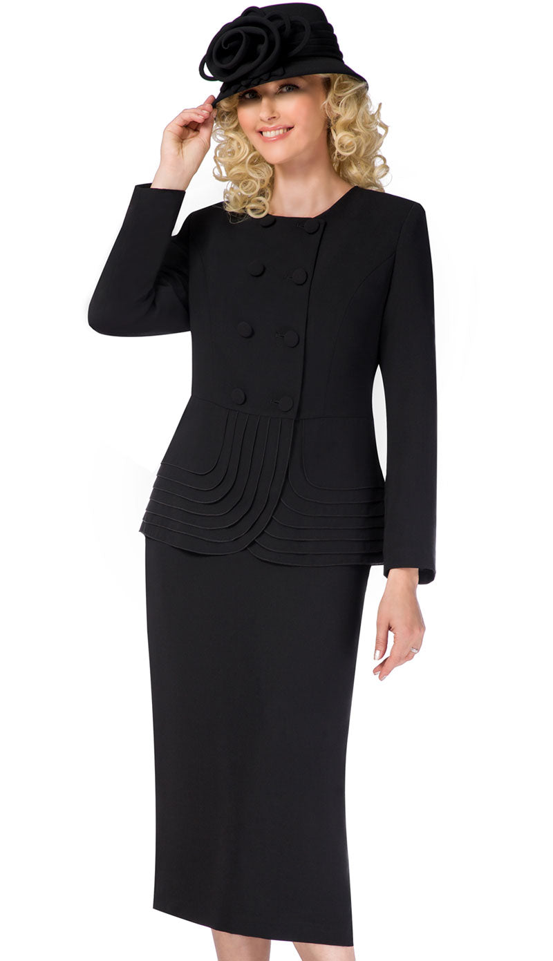 Giovanna 0902-BLK-CO Church Suit