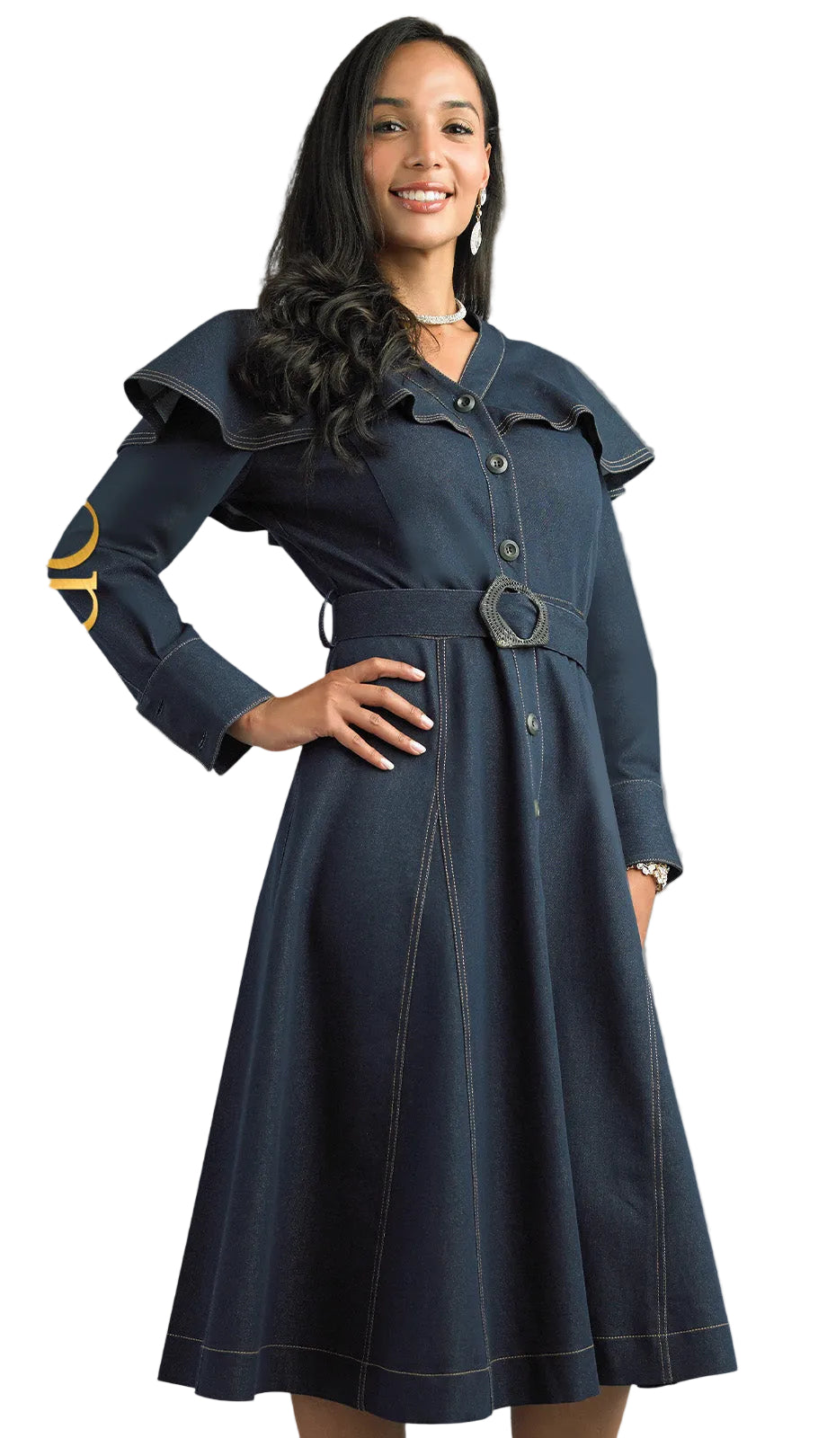 Lily and Taylor 5072-NVY Church Dress