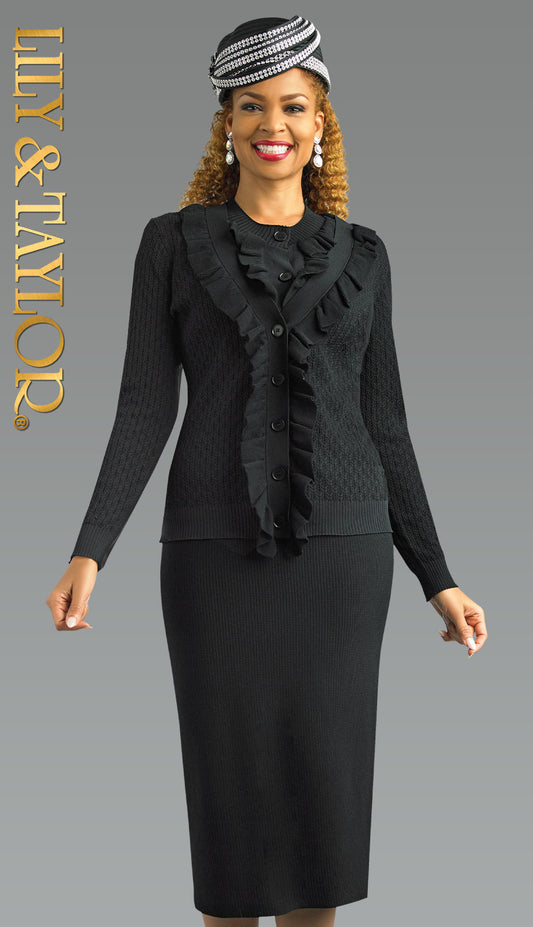 Lily and Taylor 883-BLK Church Dress