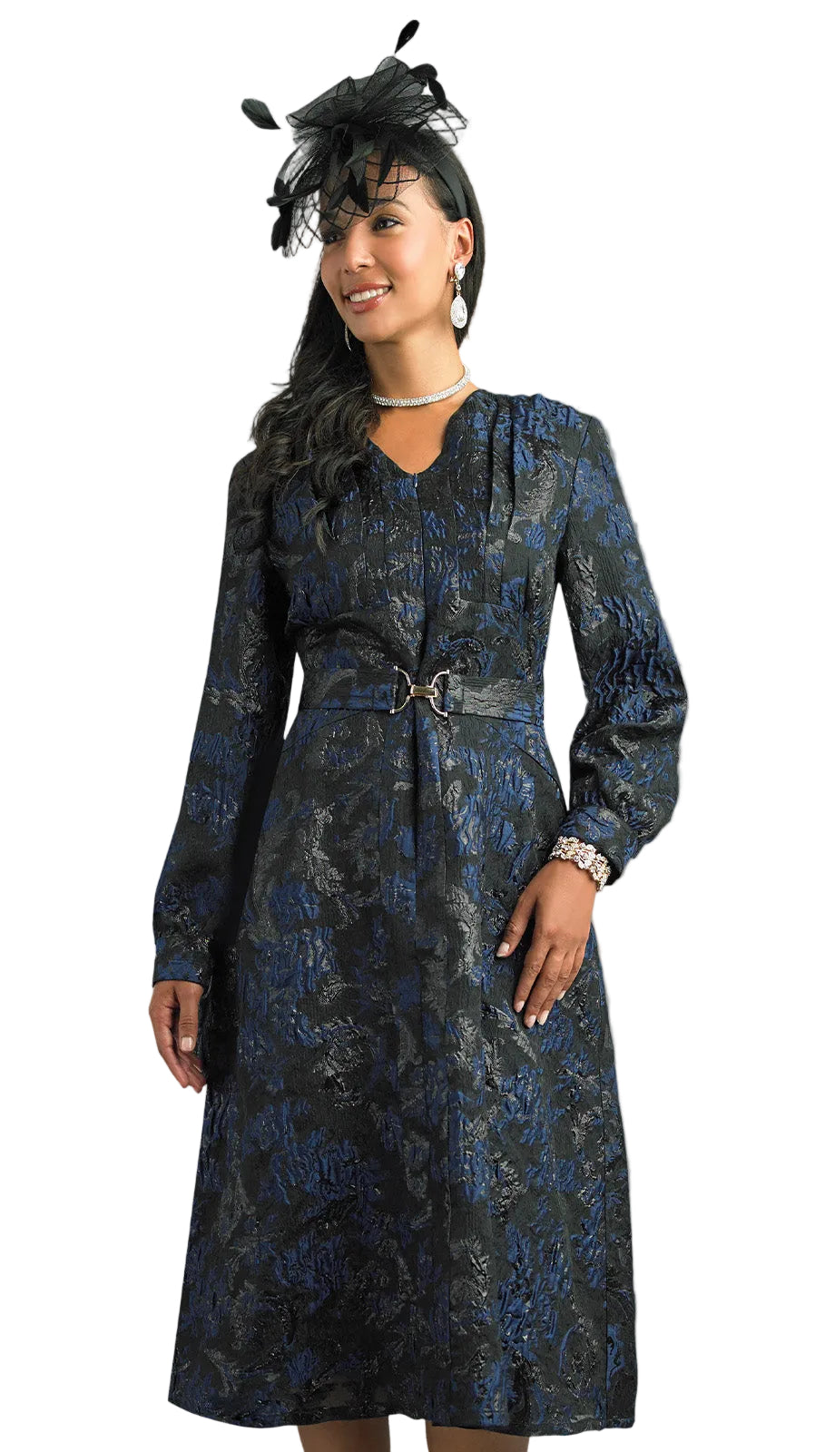 Lily and Taylor 5112-NVY Church Dress