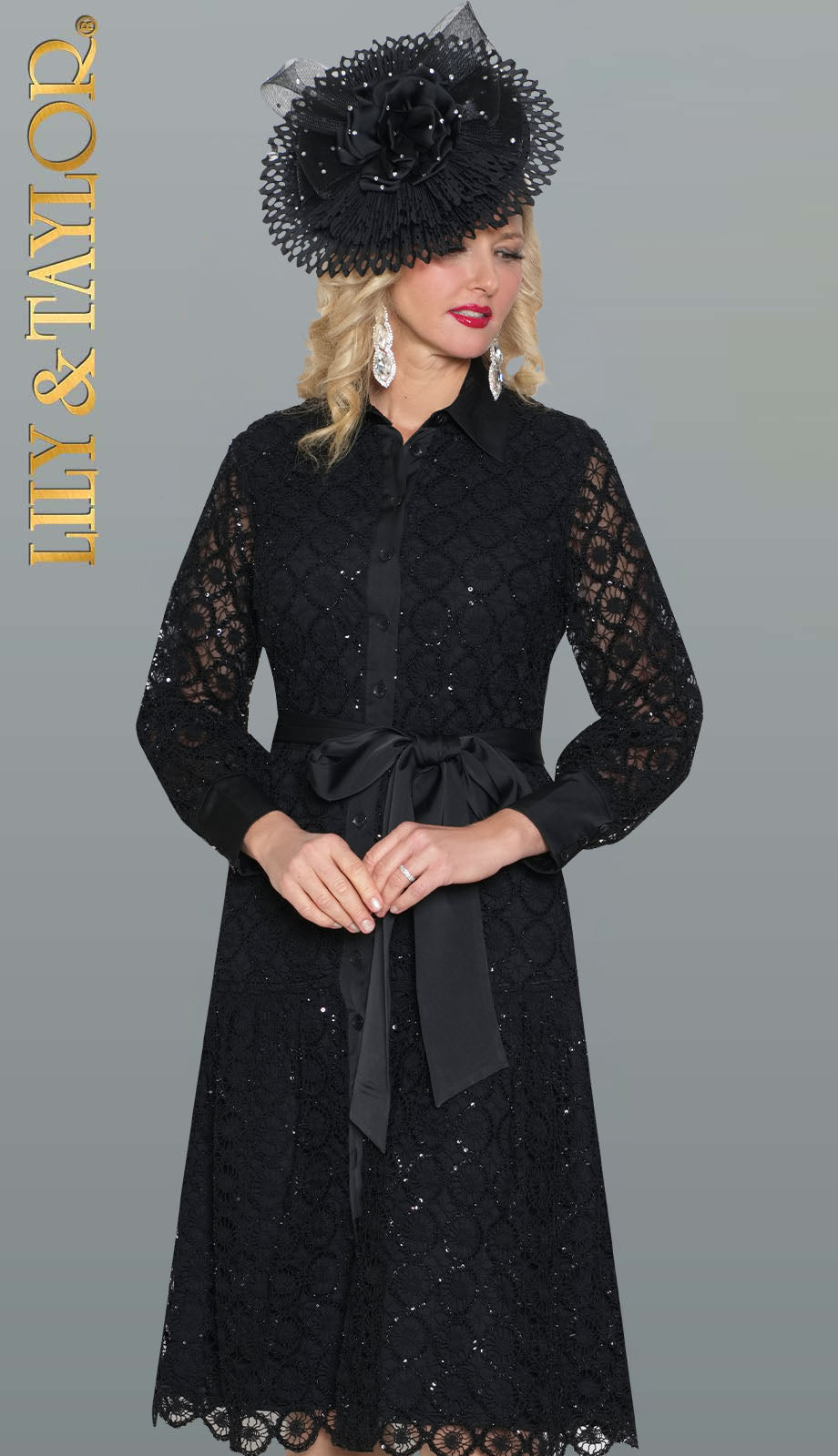 Lily And Taylor 5106-BLK Church Dress