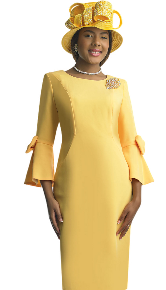 Lily And Taylor 4154-YLW Church Dress