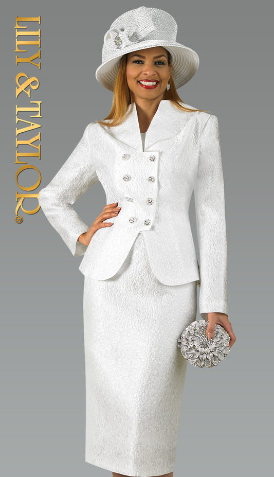 Lily and Taylor 4919-WHT HAT H144