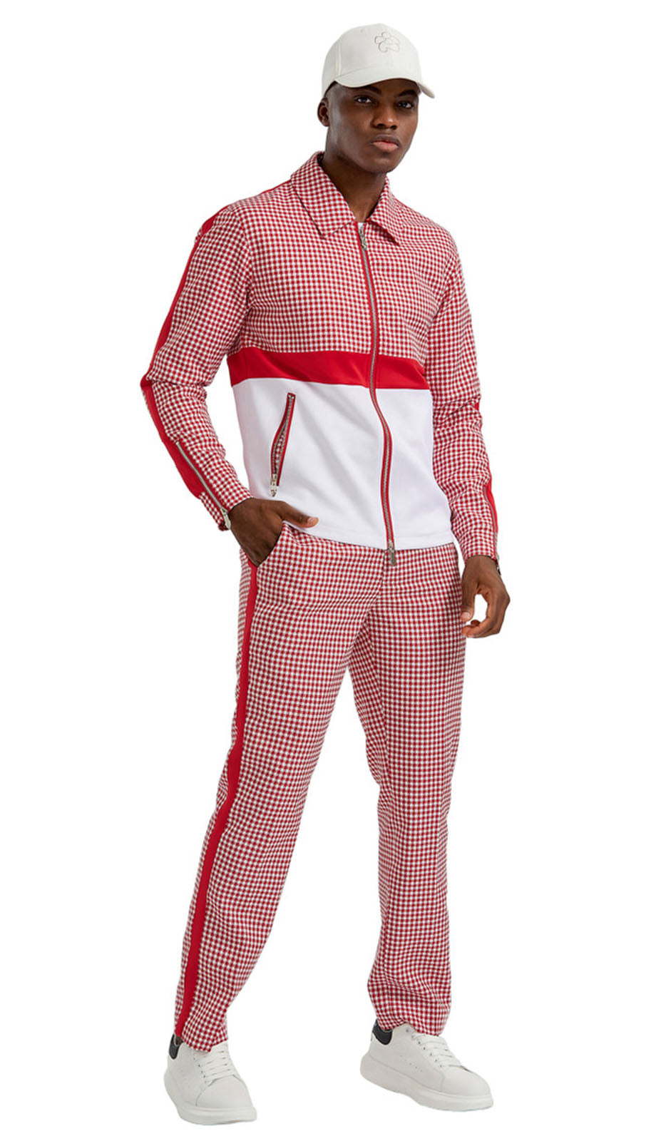 Tazzio M343SK-RED Mens Sport Suit