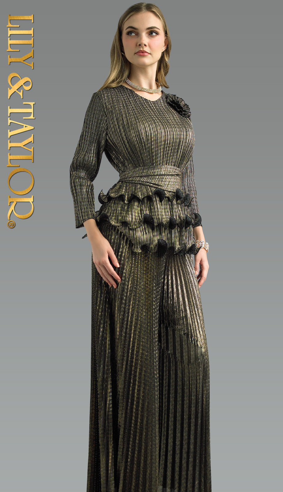Lily and Taylor 5096-GWB Church Dress
