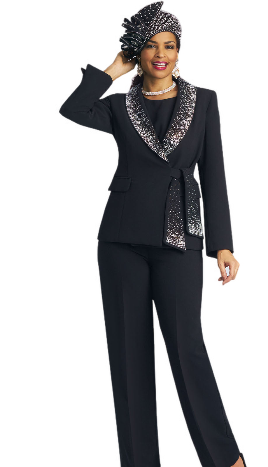 Lily And Taylor 4373-QS BL Church Suit