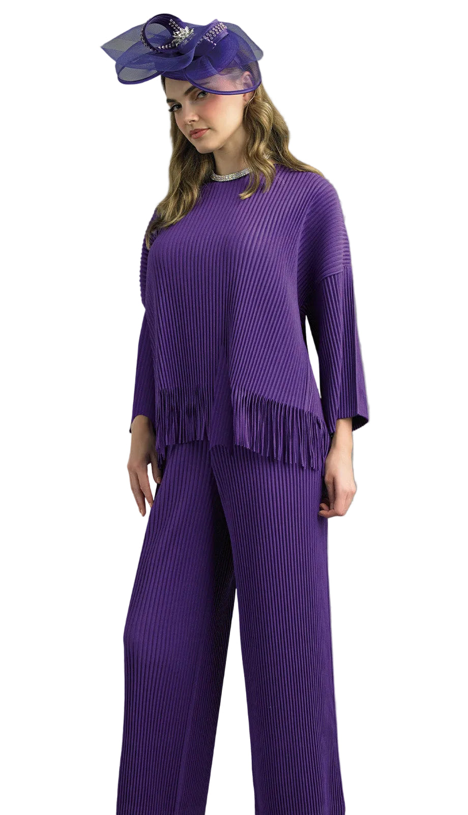 Lily and Taylor 5097-PUR Church Dress