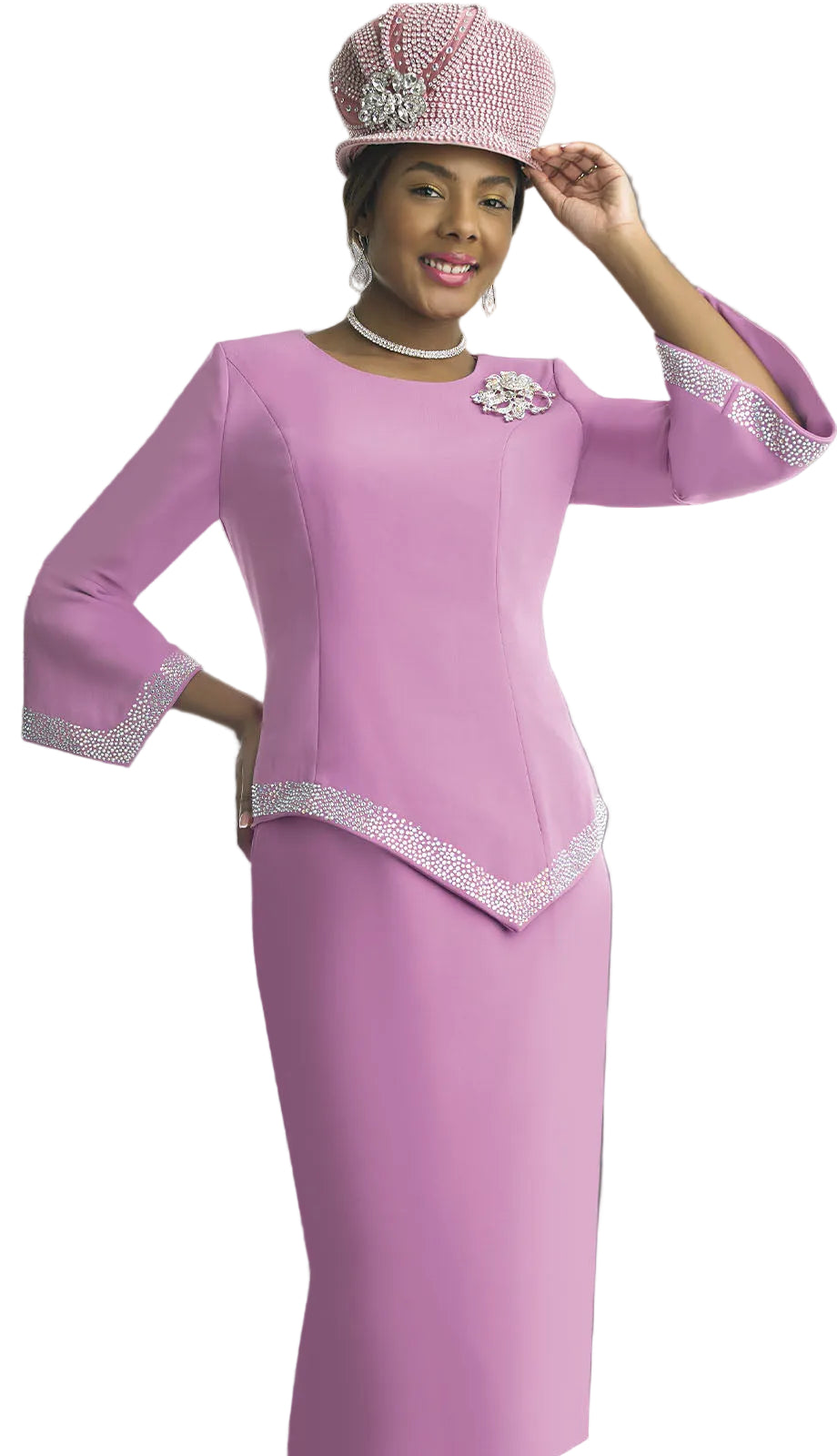 Lily And Taylor 4471-ROSE Church Hat