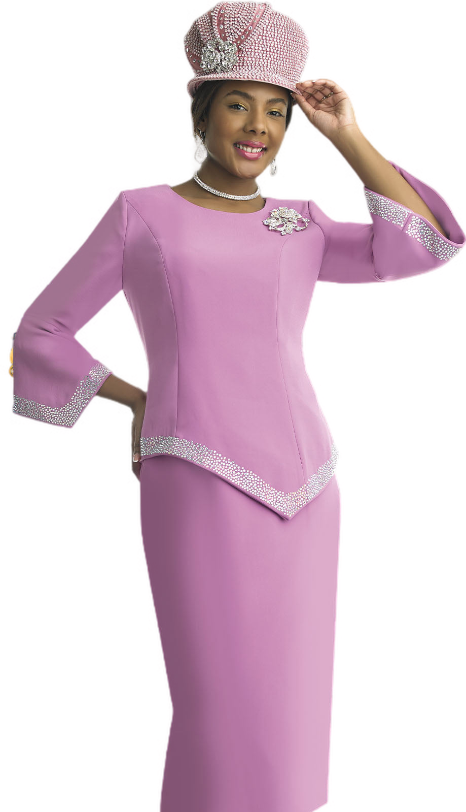 Lily And Taylor 4471-ROSE Church Suit