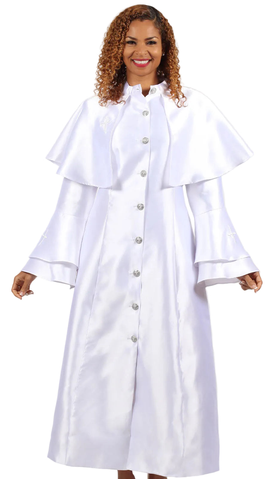 Diana Couture 9077-WHT Church Dress