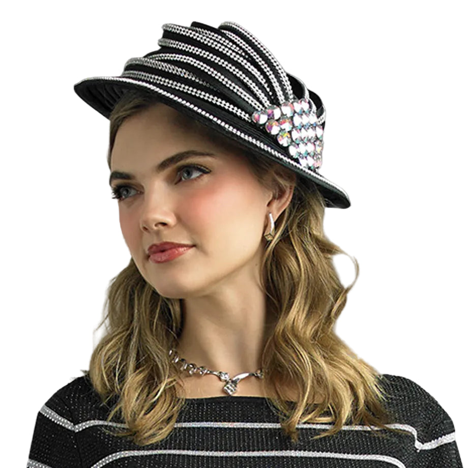 Lily And Taylor H718-BLK Church Hat