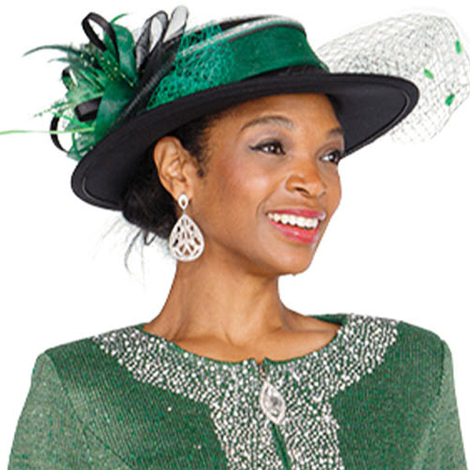 Champagne Italy H5961-GRN-IH Unisex Church Hat