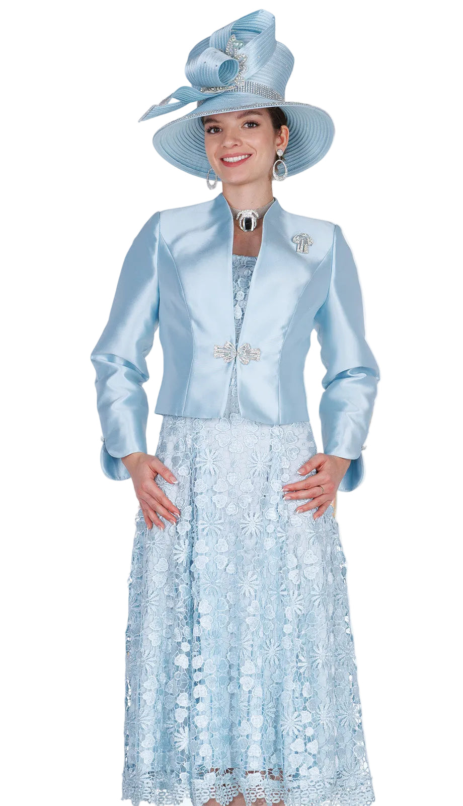 Elite Champagne 6261-LTB Church Suit
