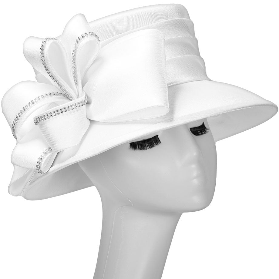Giovanna H0960-WHT-QS Church Hat