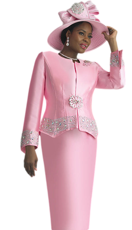 Lily And Taylor 4498-PNK Church Suit