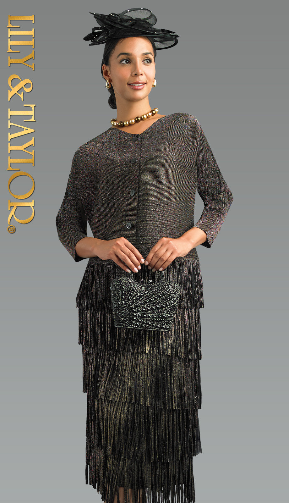 Lily and Taylor H121-BLK-HAT Womens Hat