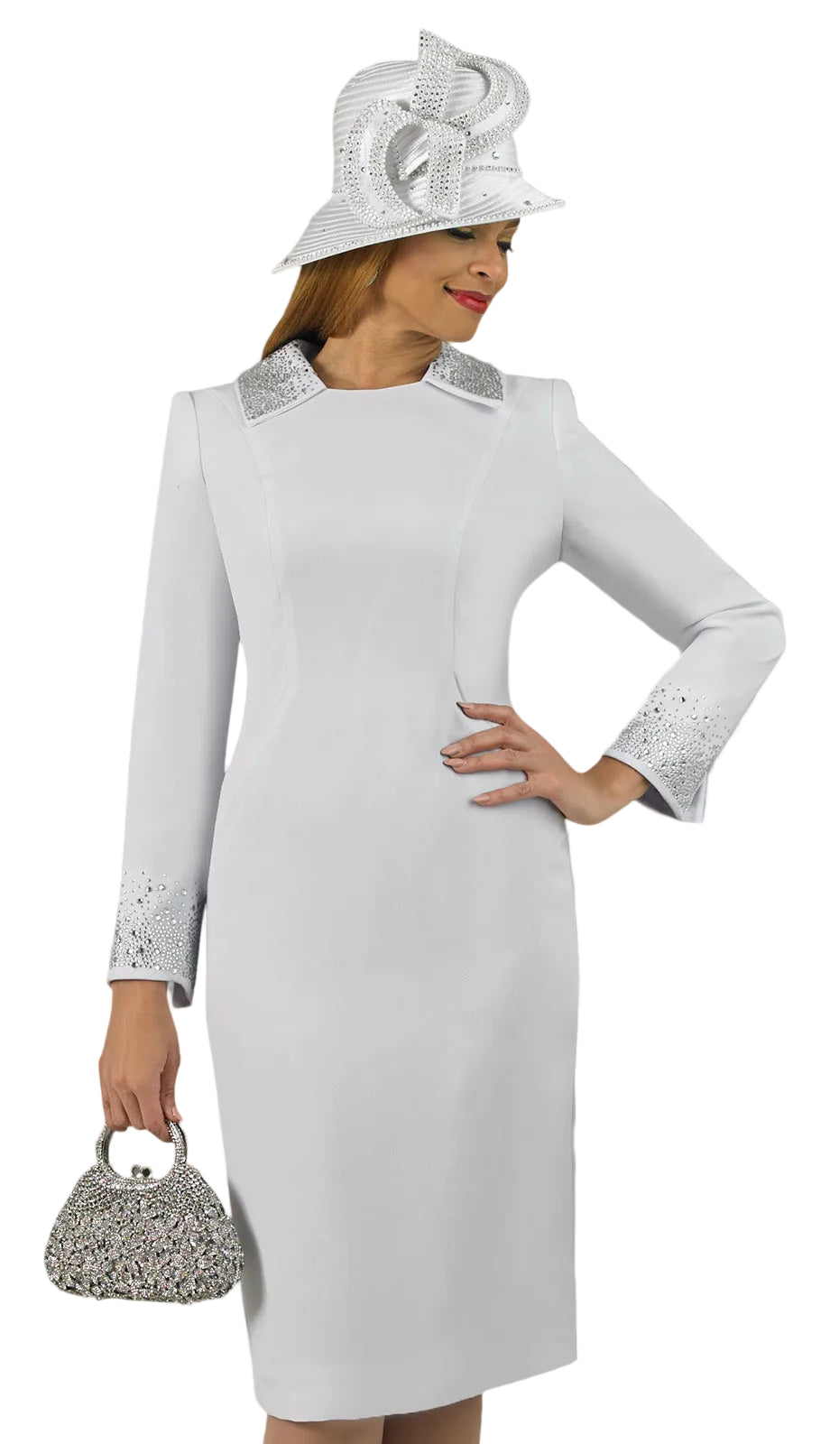 Lily And Taylor 4879-WHT-HAT