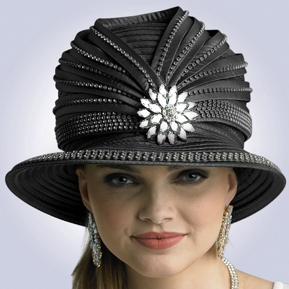 Lily And Taylor H448-BLK-QS Womens Hat