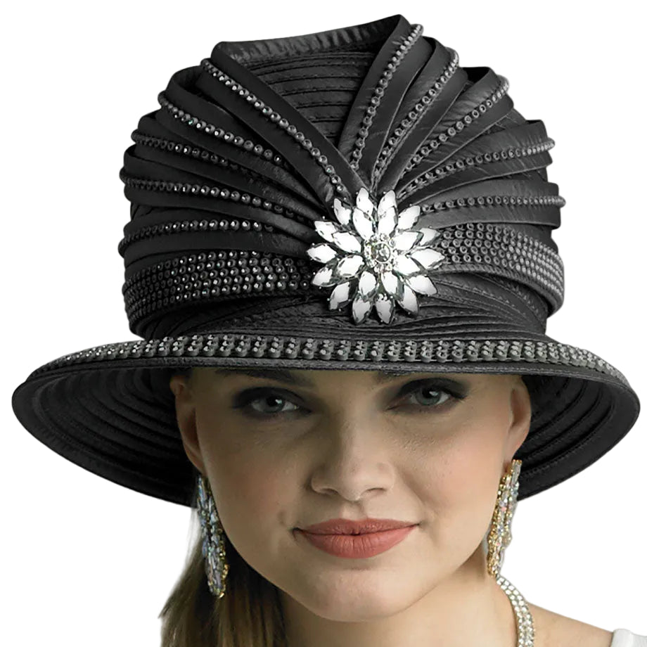 Lily And Taylor H448-BLK-QS Womens Hat