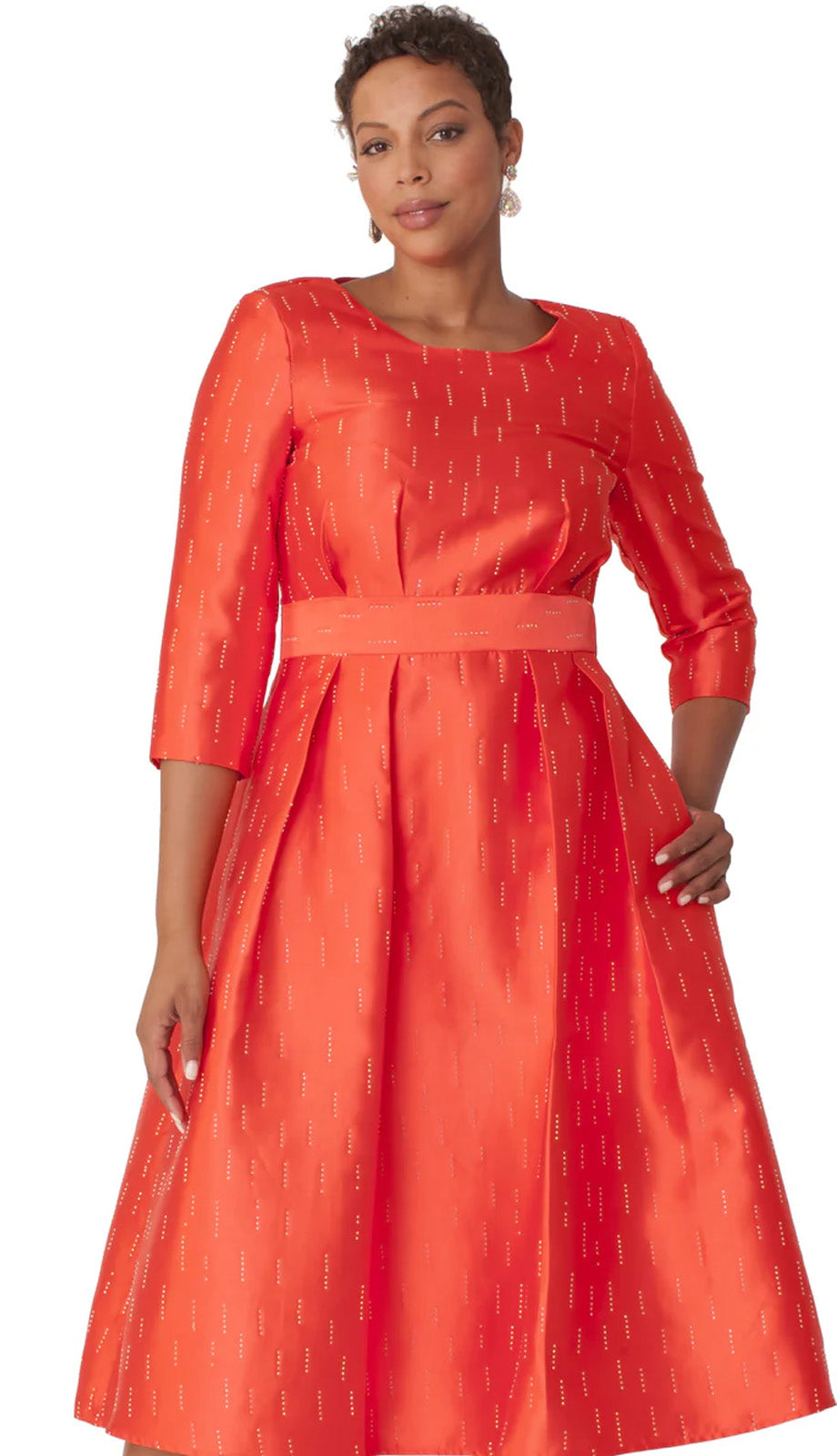 Chancele 9763-RED-CO Church Dress