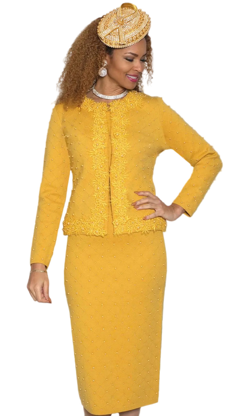 Lily and Taylor 866-GOLD-QS Church Suit