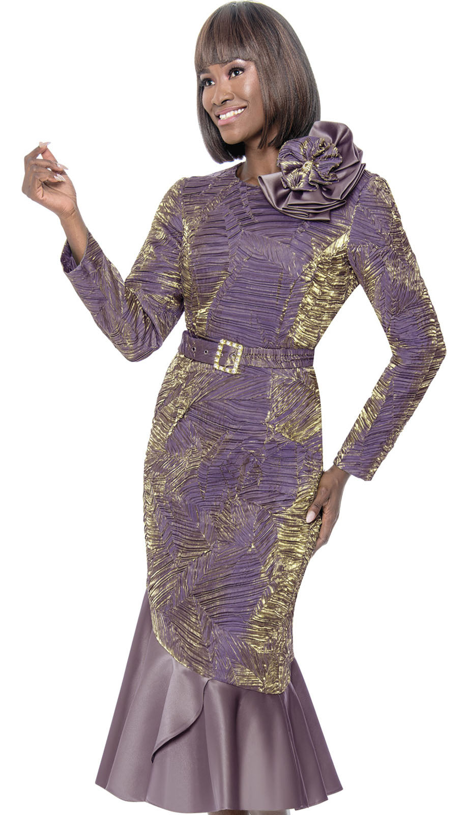 purple and gold church dress Terramina 7209 – Church Suits Fast quiz-goingout