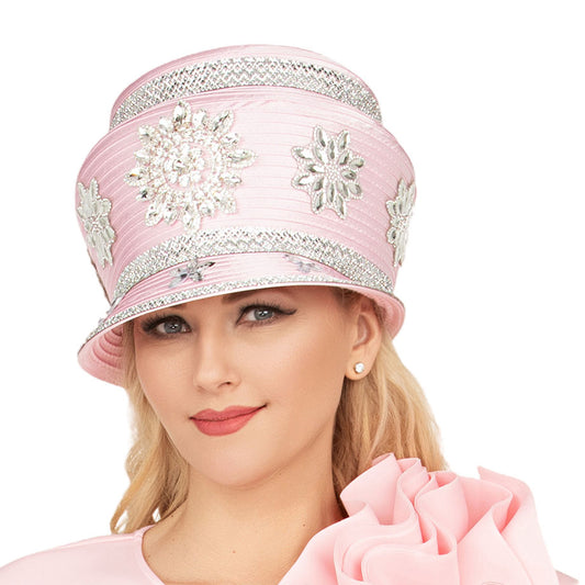 Giovanna HR22149-PNK Church Hat