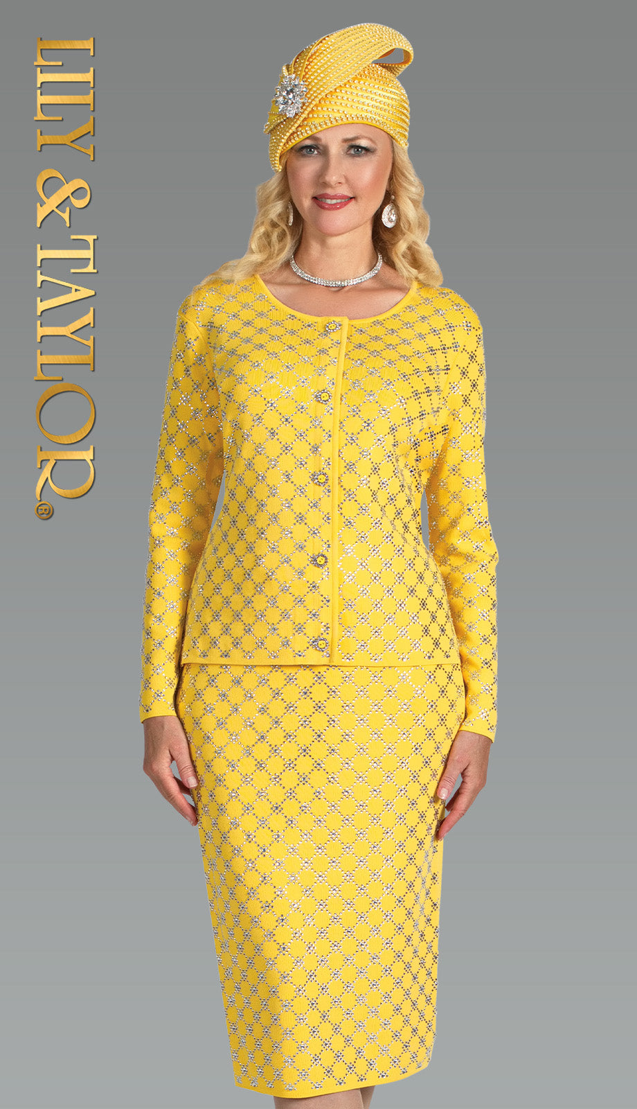 Lily And Taylor 853-YLW Church Suit