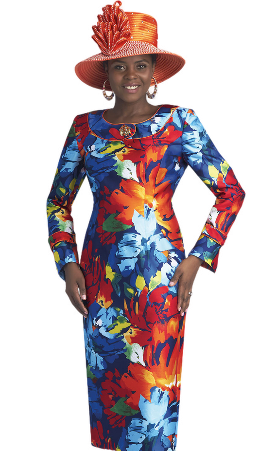 Lily And Taylor 4712-ORMULTI-IH Church Dress