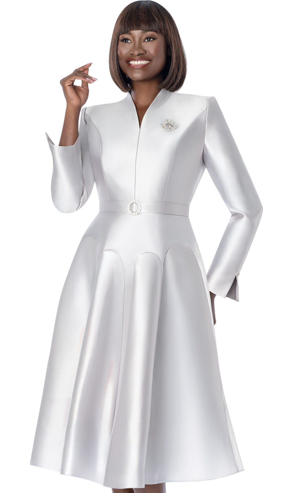 Terramina 7045-WHT Church Dress