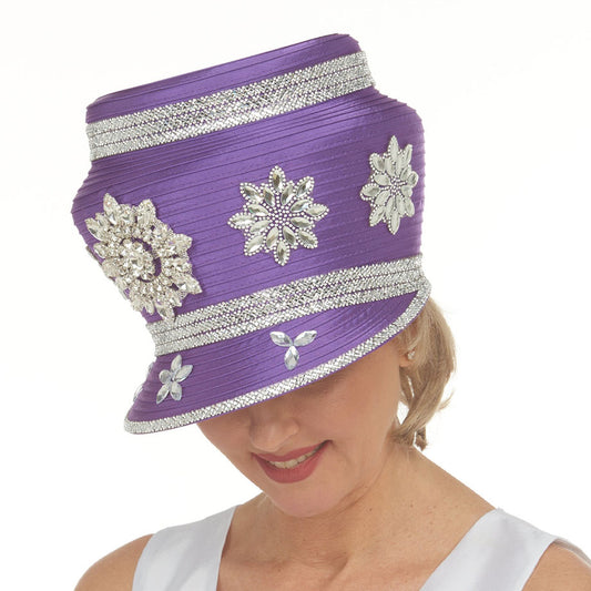 Giovanna HR22149-PUR Church Hat