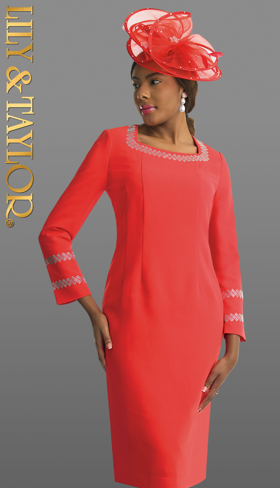 Lily and Taylor 4723-BORG Church Dress
