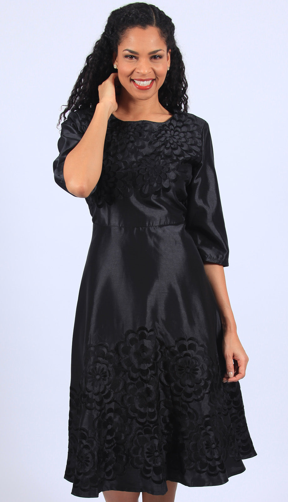 Diana Couture 8219-BLK-CO Church Dress