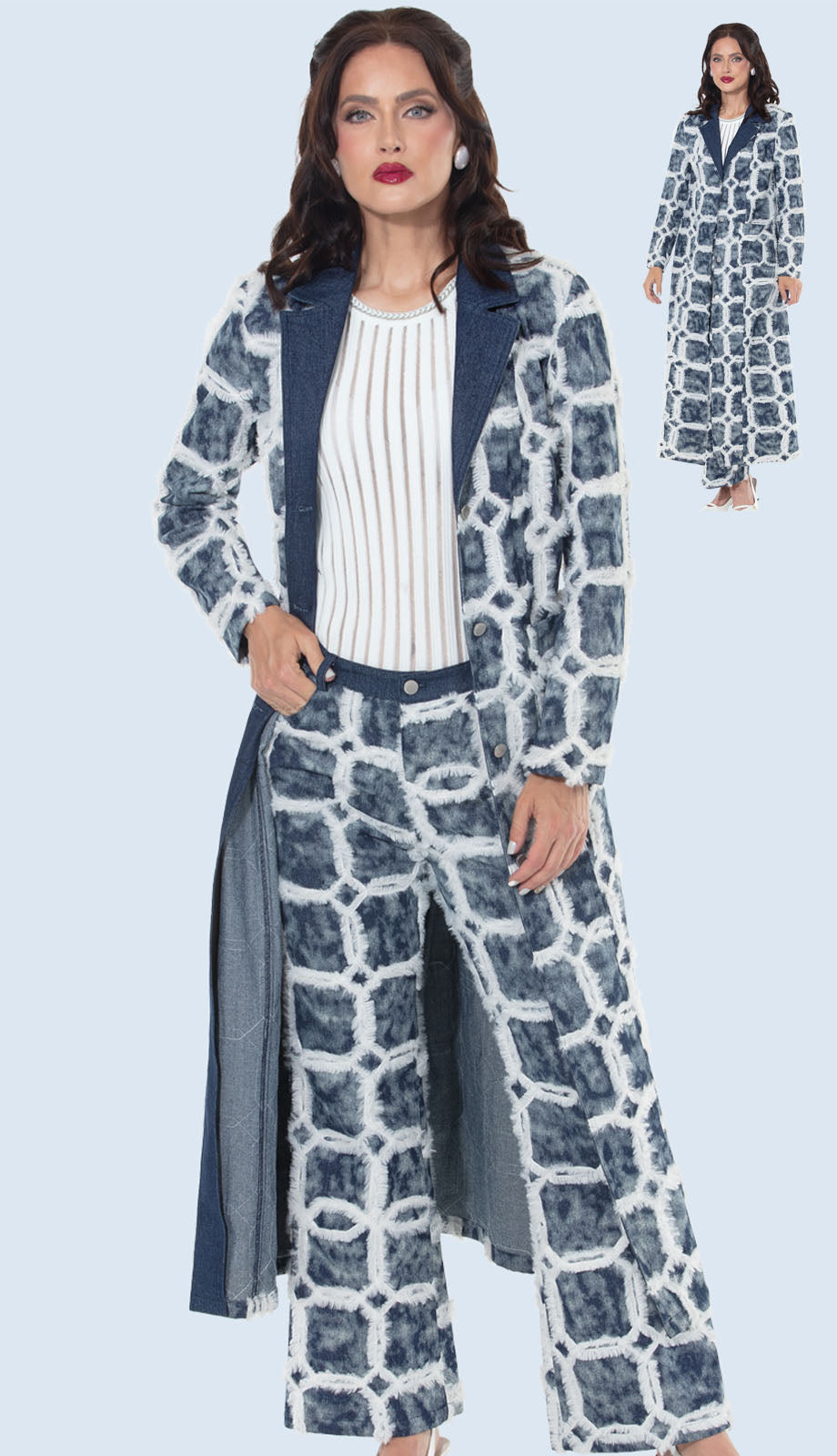 DV Jeans 8509-J Womens Duster