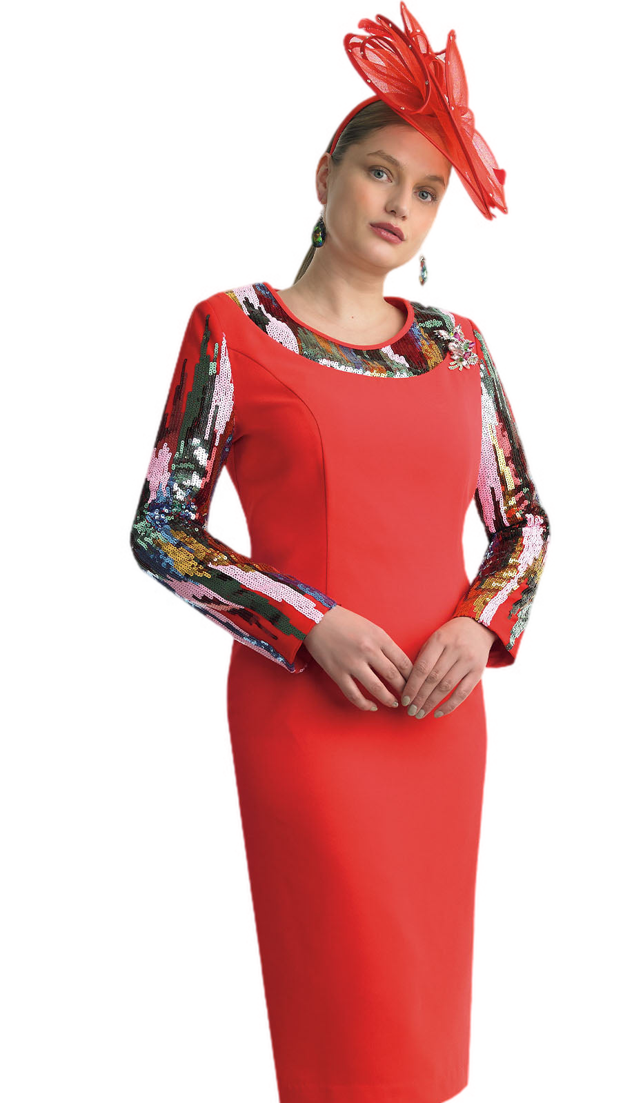 Lily And Taylor 4742-RWM Church Dress
