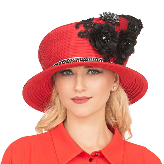 Giovanna HR22150-RWB Church Hat
