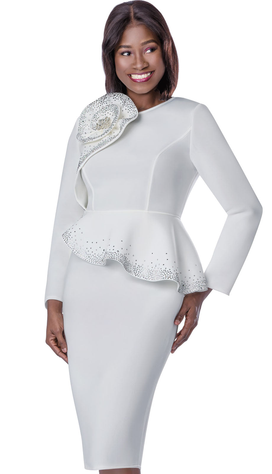 Terramina 7308-WHT-QS Church Suit