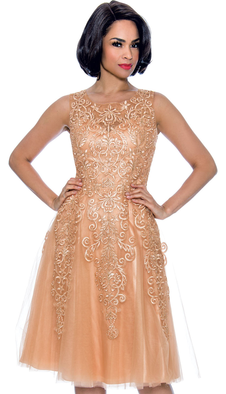 Annabelle Dress 8732-GLD-CO Church Suits Fast Annabelle Dress 8732-GLD-CO Church Suits Fast