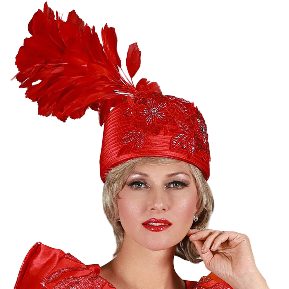 Giovanna HG1211-RED Church Hat